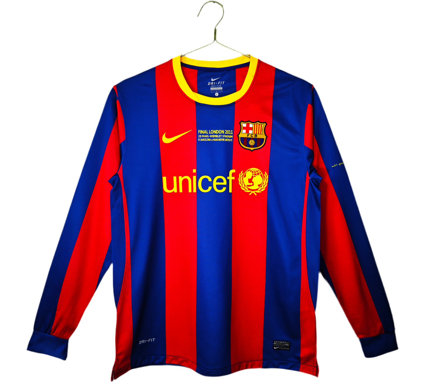 Camiseta FC Barcelona 10/11 UCL final Manga Larga